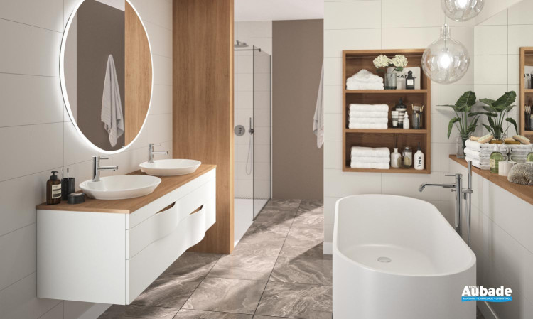 meuble salle de bain decotec illusion blanc mat