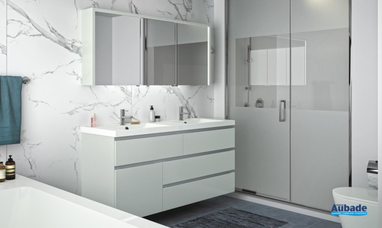 meuble salle de bain decotec rivoli laque fjord mat