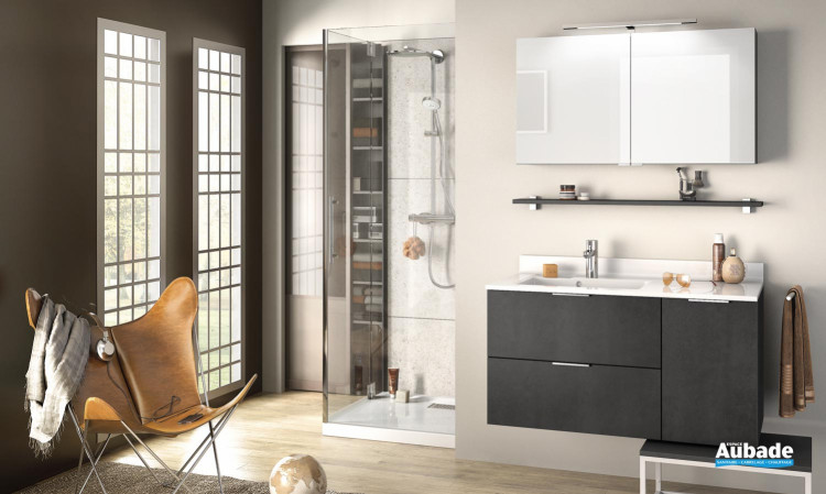 meuble salle de bain delpha delphy evolution105 beton anthracite