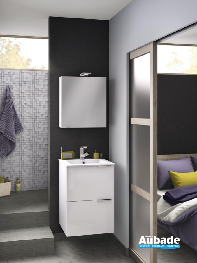 meuble salle de bain delpha delphy kub50 blanc