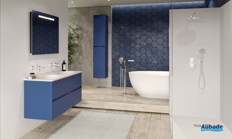 Meuble salle de bain Elyps couleur marine de Ambiance Bain