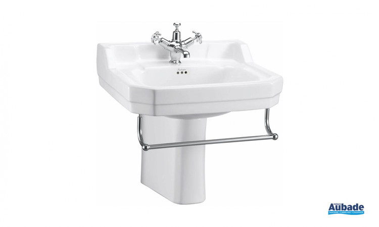 Console chrome pour vasque rétro Burlington | Espace Aubade