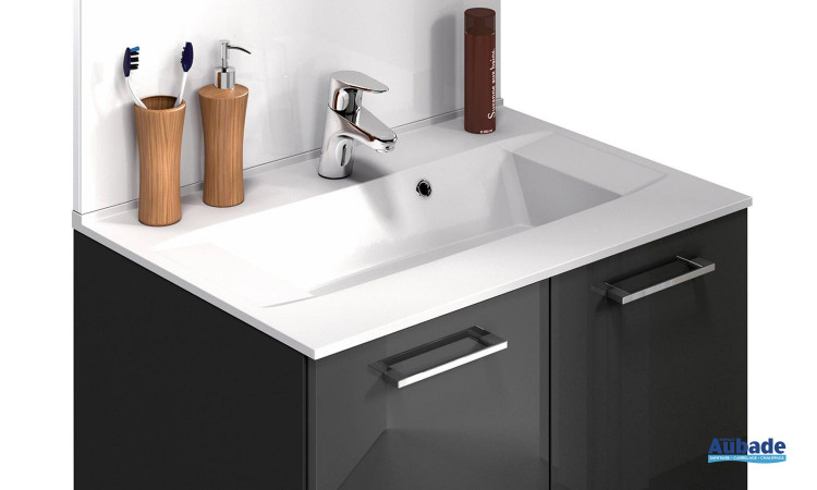 Plan avec 1 vasque pour meuble Promoule 70 cm Delpha