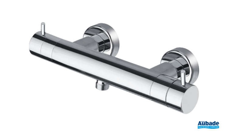 Mitigeur douche termostatique Triverbe argenté