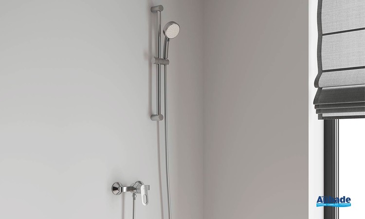 Mitigeur monocommande Douche BauLoop Chromé