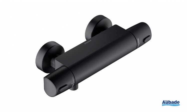 Mitigeur douche-mural-thermostatique-derby-style-black-line-vigour