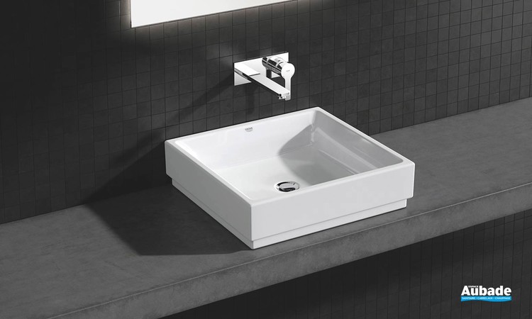 Mitigeur monocommande 2 trous lavabo Taille L Lineare Chromé de Grohe