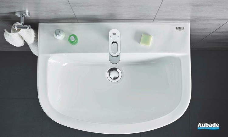 Mitigeur monocommande Lavabo Taille S BauLoop Chromé vue dessus