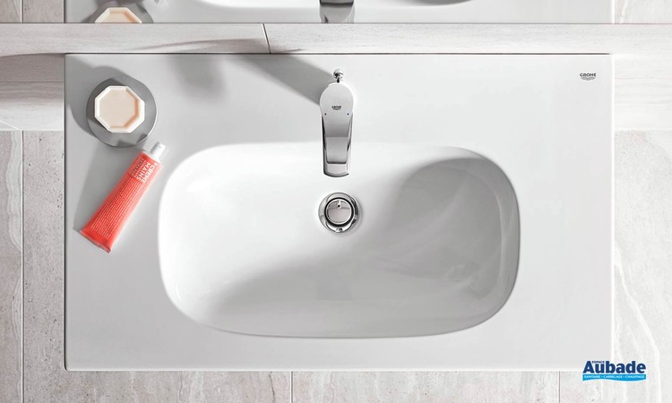 Mitigeur monocommande Lavabo Taille M Eurosmart Chromé vue du dessus