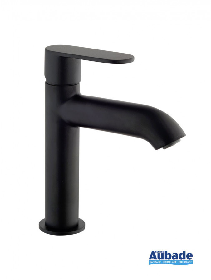 Mitigeur lavabo semi-haut Round noir mat