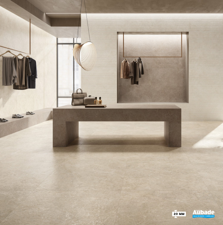 Carrelage Landstone par Novabell format 60 x 60 cm en coloris Earth