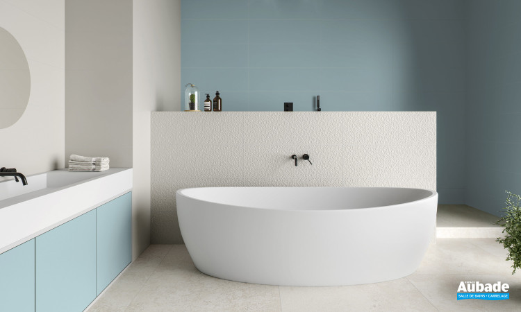 Collection Irida par Pamesa en coloris Blue et décor White