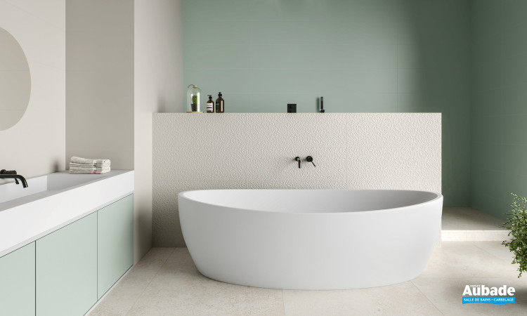 Collection Irida par Pamesa en coloris Green et décor Pearl