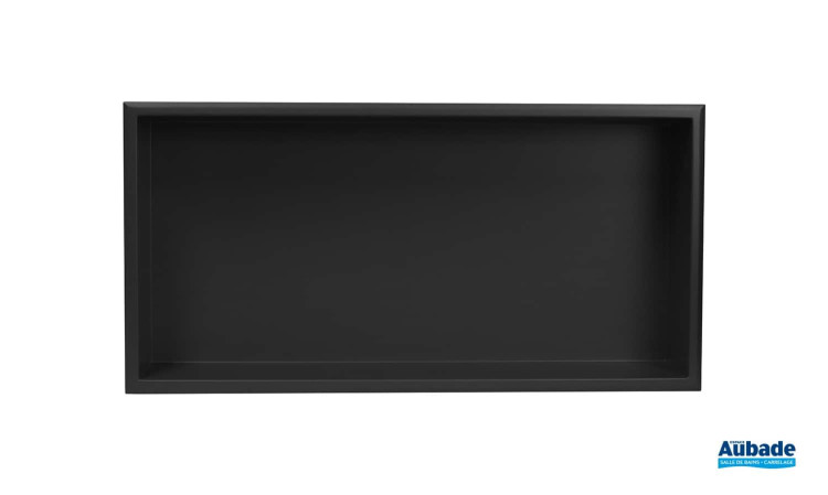 Panneau mural Vipanel avec niche intégrée Nichepanel finition Béton noir de Roth