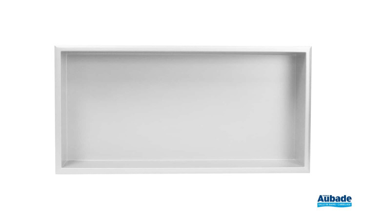Panneau mural Vipanel avec niche intégrée Nichepanel finition Marbre blanc de Roth