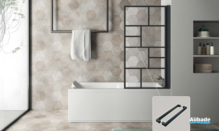Pare-baignoire Cube de chez Atelier du Bain
