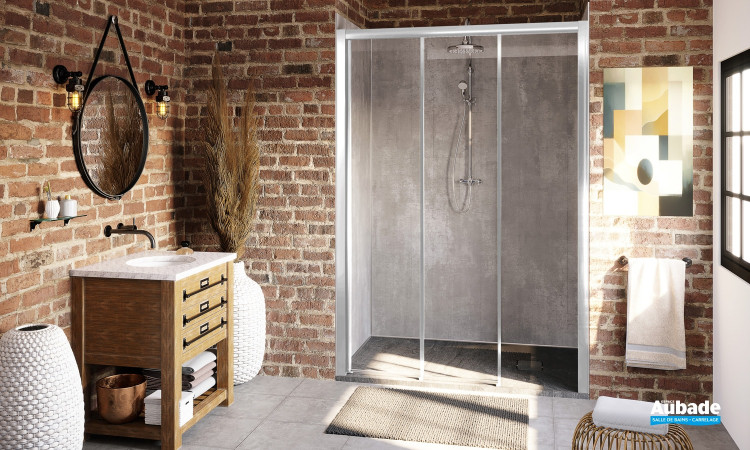 Paroi de douche sss Cariba CI D3R/L + CIFXP de Roth