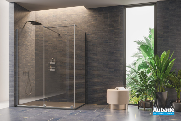 Paroi de douche coulissante Walk-In d’Inda
