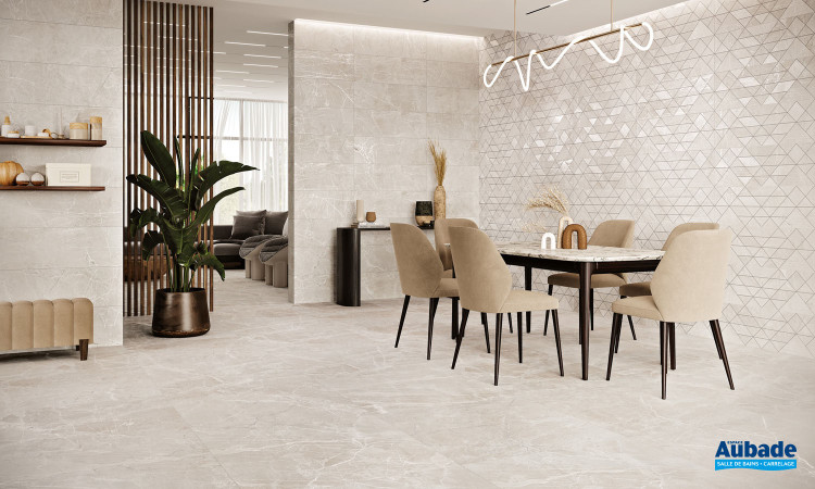 Collection Breccia par Pavigrés en coloris Gold et décor Geo Gold