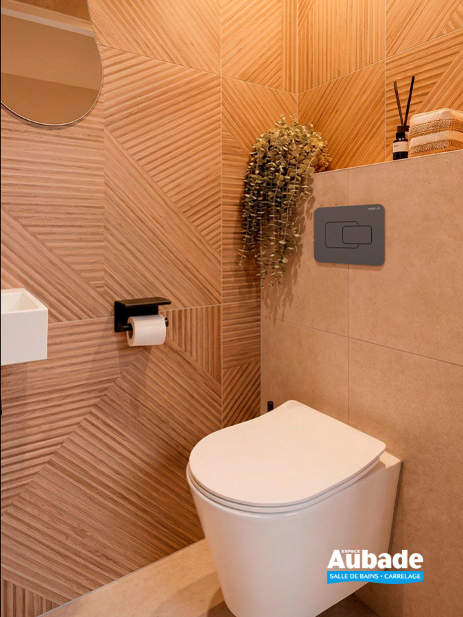 Plaque de commande Derby Style, modèle Circle de Vigour, coloris Anthracite