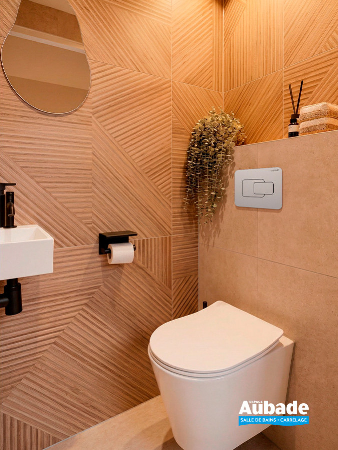 Plaque de commande Derby Style, modèle Circle de Vigour, coloris Chrome mat