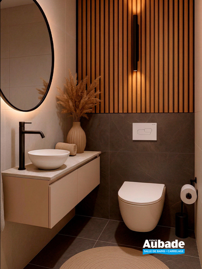 Plaque de commande Derby Style, modèle Edge de Vigour, coloris Blanc