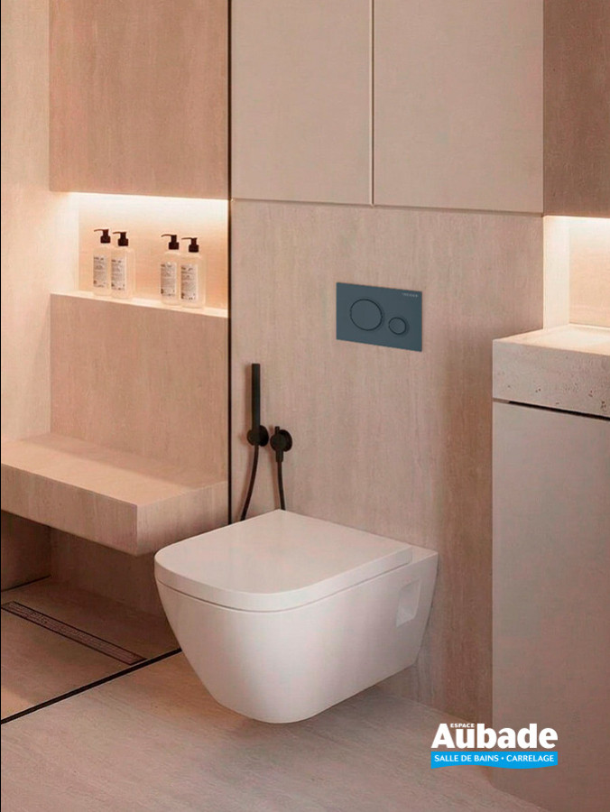 Plaque de commande Derby Style, modèle Round de Vigour, coloris Anthracite