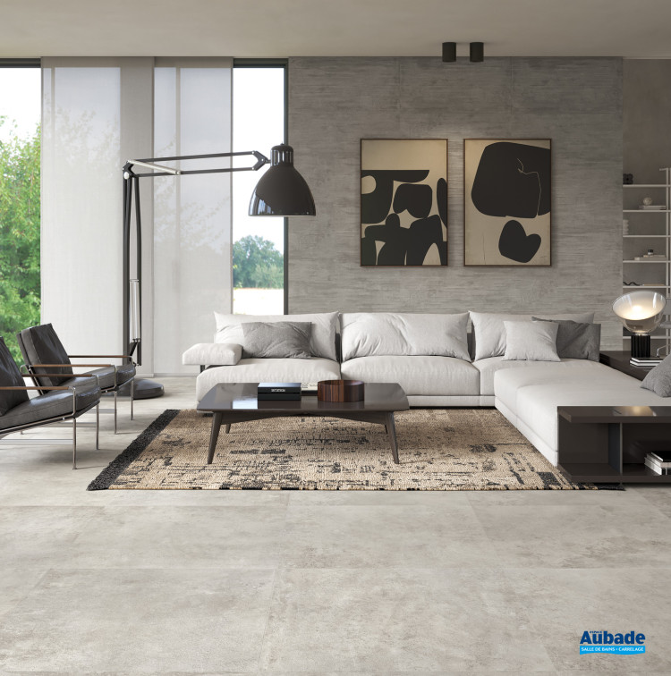 Carrelage Fabrika par Provenza format 100 x 100 cm en coloris Grey