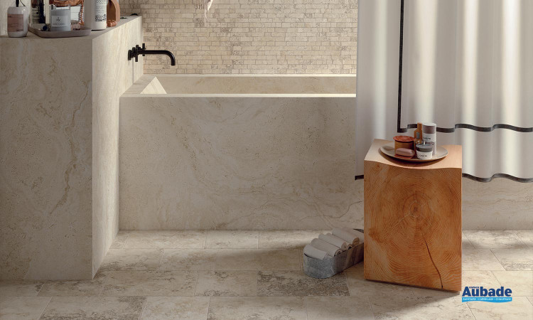 Collection Unique Travertine par Provenza en coloris Cream Ancient Brecciato Opus