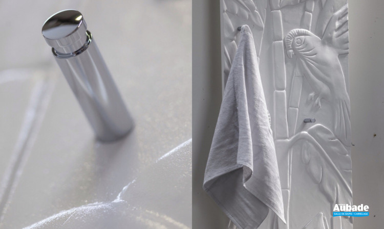 Art Nouveau radiateur eau chaude en pierre Olycale de Cinier 