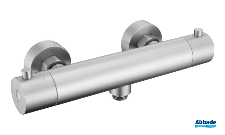 Mitigeur douche thermostatique Inox Line d'Aubade Création
