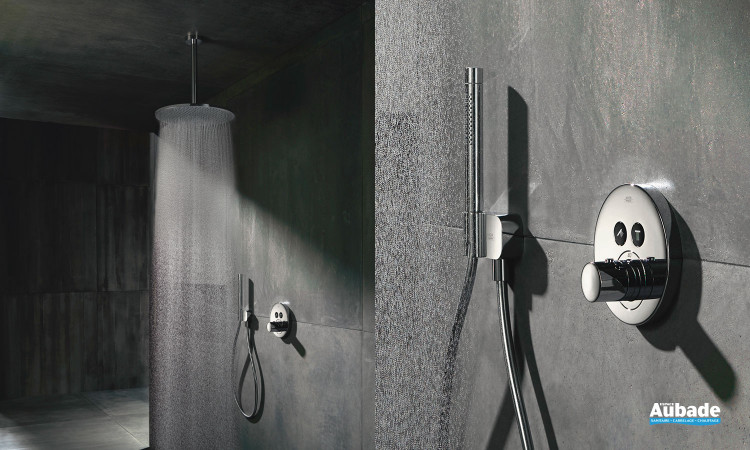 robinetterie douche axor solution encastree showerselect