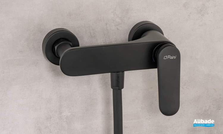 Mitigeur douche Pietra Noir Mat de Paini