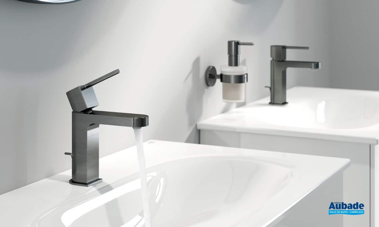 Mitigeur lavabo Plus taille S finition Hard Graphite Brossé de Grohe