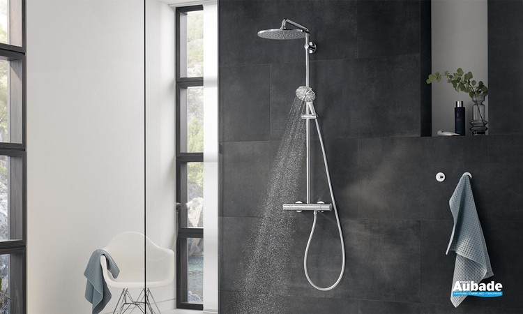 Colonne de douche chromée RainShower Active de Grohe