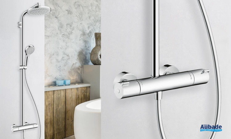 robinetterie hydrotherapie hansgrohe colonne de douche showerpipe 220