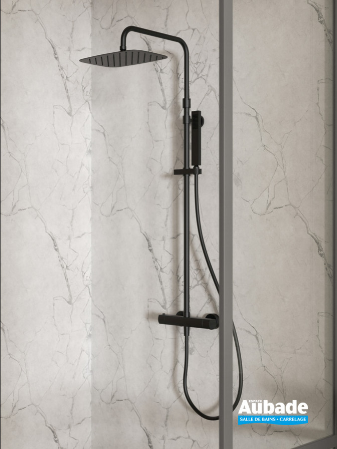 Colonne de douche thermostatique Noir mat Néo de Horus