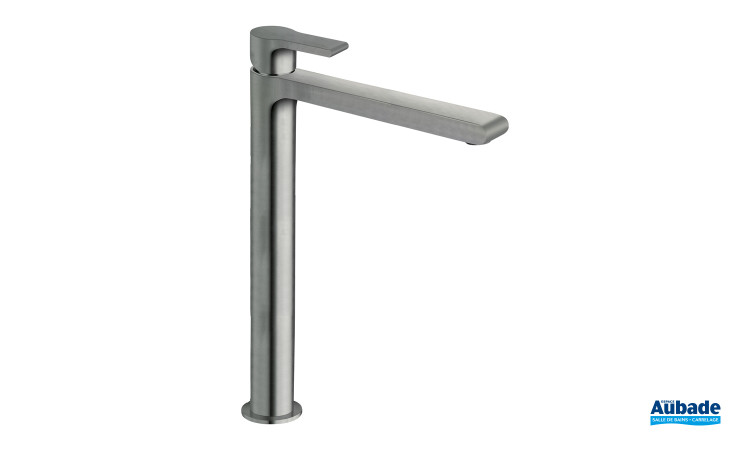 Mitigeur lavabo haut Delta de Cristina, Galvanique Métal brossé