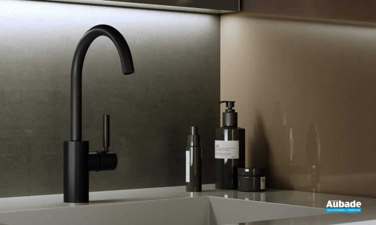 Mitigeur monocommande Meta finition Noir mat de Dornbracht