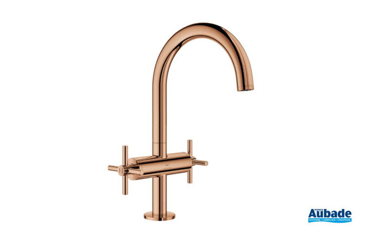 Mélangeur lavabo Taille L croisillons Atrio de Grohe Spa