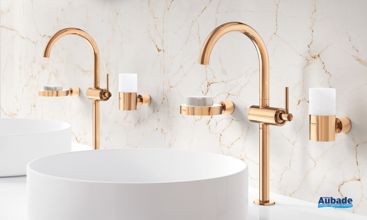 Mitigeur lavabo taille XL Atrio finition Warm Sunset de Grohe Spa