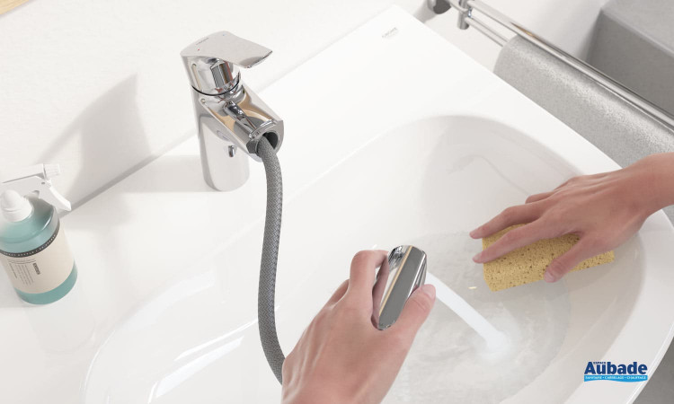 Mitigeur lavabo taille M bec extractible Eurosmart de Grohe