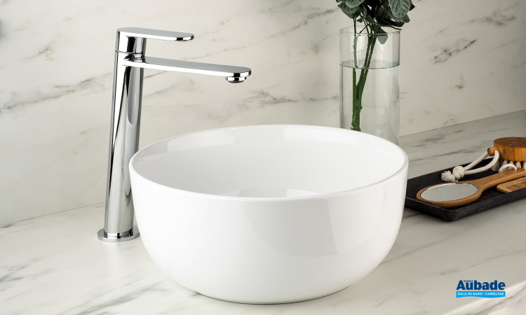 Mitigeur de lavabo rehaussé Capri de Paini coloris Chromé