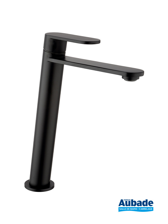 Mitigeur de lavabo rehaussé Capri de Paini coloris Noir mat