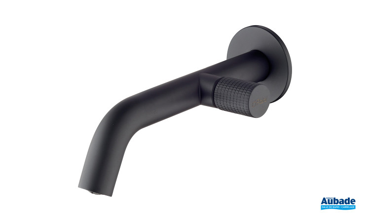 Mitigeur de lavabo mural noir mat One Piece de Paini