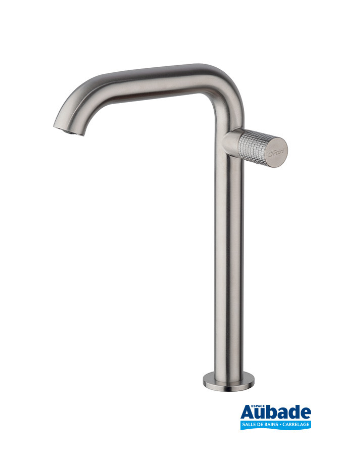 Mitigeur de lavabo rehaussé One Piece finition inox brossé de Paini