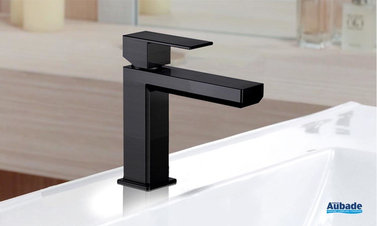 Mitigeur lavabo Plaza Black PVD de Païni