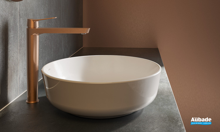 Mitigeur lavabo haut Caledonia de Ramon Soler finition Cuivre