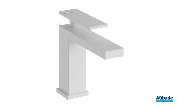 Mitigeurs de lavabo Tecturis E finition Blanc mat de Hansgrohe