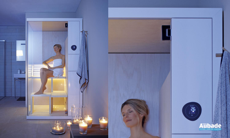 Sauna compact Duravit, confortable et propice à la détente